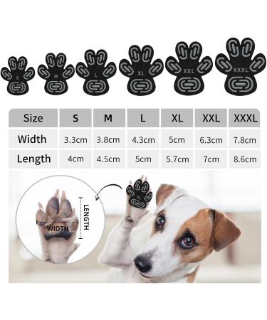Wolancy 24 Pieces Dog Paw Protector Stickers - Anti-Slip Self-Adhesive Traction for Hardwood Floors | 6 Sets XXL - Buy Online on GoSupps.com