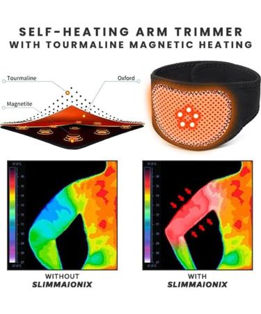 Slimmaionix Arm Trimmers: Tourmaline Acupressure Self-Heating, Adjustable Shaping for Flabby Arms & Thighs - Sports Workout Essential - Buy Online on GoSupps.com