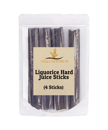 Liquorice Hard Juice Sticks (4 Sticks) by Villa Nostrum