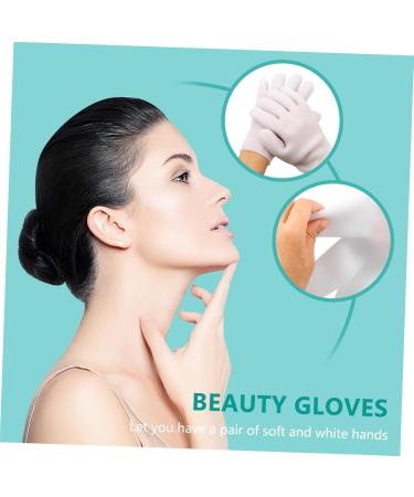 PLAFOPE 1 Pair Moisturizing Gloves Anti- Drying Beauty Mitten Moisturizing Gel Gloves Mittens Cosmetics Black Cotton Gloves Women Overnight Gloves for Dry Hands Moisture Gloves Sebs White - Buy Online on GoSupps.com