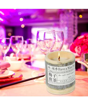 Bamboo Aromatherapy Scented Candles - Fragrant Office Desk Decor & Perfect Birthday Gift | Festival Aromas & Souvenirs - Buy Online on GoSupps.com