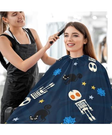 Waterproof Barber Cape - Skull & Star Pattern | Unisex Cheetah Haircut Bib for Men - International Shipping Available - Buy Online on GoSupps.com