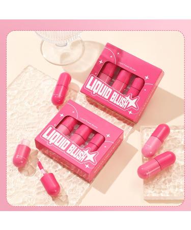 Misaakoeq Blush Liquid Natural Blush Liquid Blusher Rouge Stick Lightweight Highlighter Naturally Sculpted Look for Beauty Makeup - Buy Online on GoSupps.com