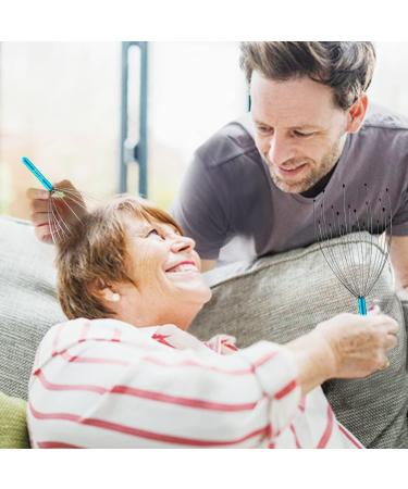 HOFASON Head Massager Scalp Scratcher with 20 Fingers - Peacock Blue - Buy Online on GoSupps.com