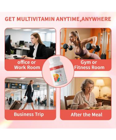 RindTi Multivitamin for Women 50+, Daily Women 50+ Multi-Vitamin with Vitamins A, B,C, E for Energy, & Bone & Immune & Skin& Hair Support, 90 ct - Buy Online on GoSupps.com