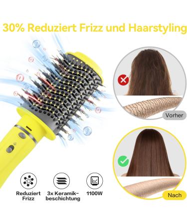 Buy Wechip 5-in-1 F hnbrush | 1100W Warm Air Brush for Volume Smoothing & Styling | Anti-Frizz Negative Ion Technology | International Shipping Available - Buy Online on GoSupps.com
