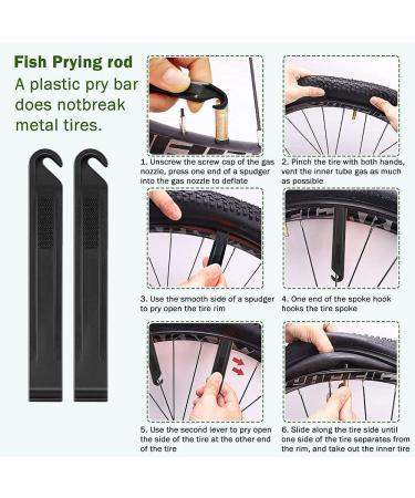 NC Bike Tire Repair Tool Kits - Mini Pump, Puncture Repair Kit, Multi Tool Set, Glueless Patches, Lever, Portable Bag - Emergency All-in-One Tool - Buy Online on GoSupps.com