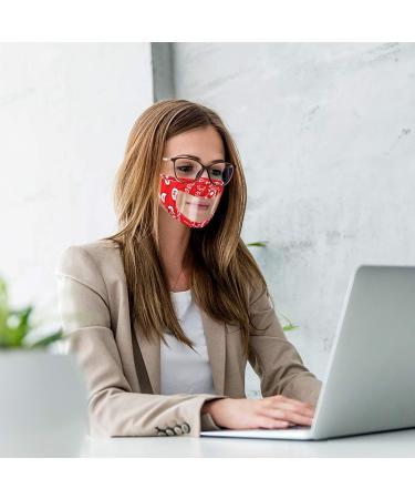 Clear Transparent Reusable Face Mask - Funny & Fashionable Design for Women and Men | No Fog, Breathable, Adjustable | Perfect Teacher Gift - Buy Online on GoSupps.com