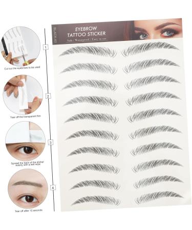 FOMIYES 48 Pcs Eyebrow Stickers Transfer Eyebrows Tool Imitation Eyebrow Sticker Eyebrow Trimming Cejas 3d - Buy Online on GoSupps.com