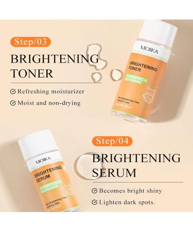 Skincare Set - Turmeric Skin Care Sets & Kits - Skin Care for Teenage Girls - Anti-Aging Facial Kit with Cleanser Serum Face Cream Toner - Skin Care Set Suitable for All Skin Types - Buy Online on GoSupps.com
