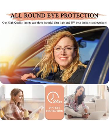 Buy Blue Light Blocking Glasses for Men & Women | Stylish Round Anti-Eyestrain Glasses for Gaming & Reading - Buy Online on GoSupps.com