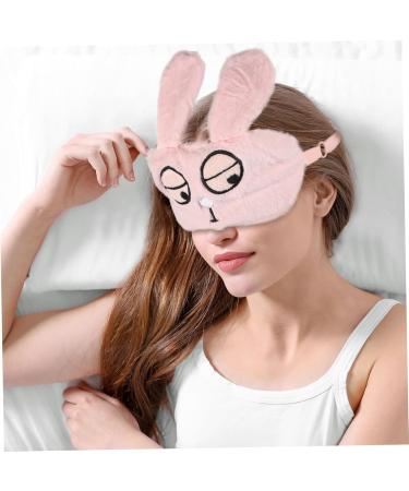 Didiseaon Pink Plush Blindfold Sleep Mask - Comfortable & Stylish Eye Cover for Restful Sleep - Buy Online on GoSupps.com