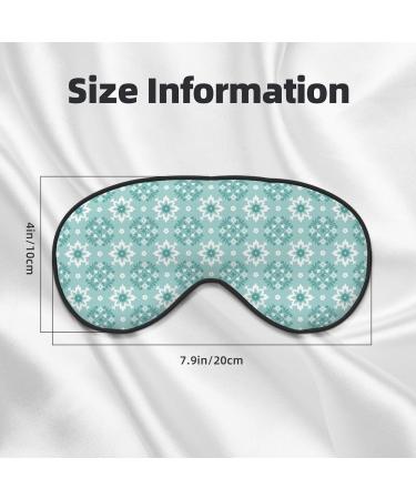 Blue Print Sleep Eye Mask - Soft Blindfold with Elastic Strap for Travel & Night Sleep - Buy Online on GoSupps.com