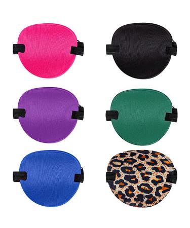 Eye Patches for Adults 6 Pcs Adjustable Eye Patch Set - Soft Medical Eye Patches for Lazy Eye Amblyopia Strabismus Adults and Kids