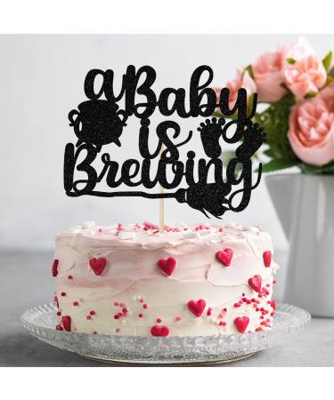 A Baby is Brewing Cake Topper Halloween Theme Baby Shower Gender Reveal Party Decorations - Buy Online on GoSupps.com