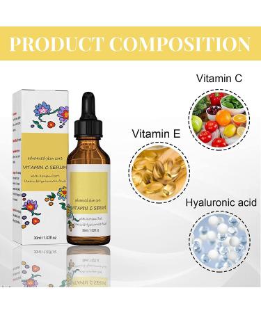 EHIOG Vitamin C Serum Vitamin C Serum and Hyaluronic Acid for Face Eye Contour Brighten Hydrate - Buy Online on GoSupps.com