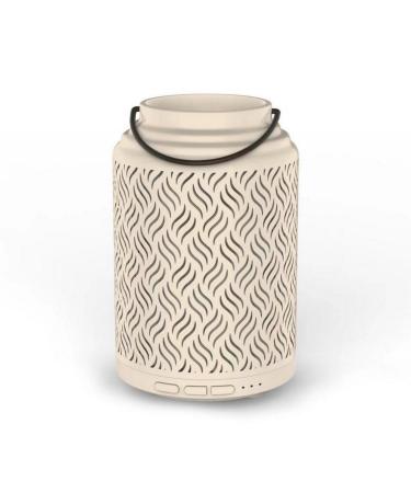 Zen'ar me Diffusor for essential oil WLAN Venice - Electrical Diffusor compatible with Alexa/Google Home - Complete control over the Tuya Smart - natural materials and ceramics