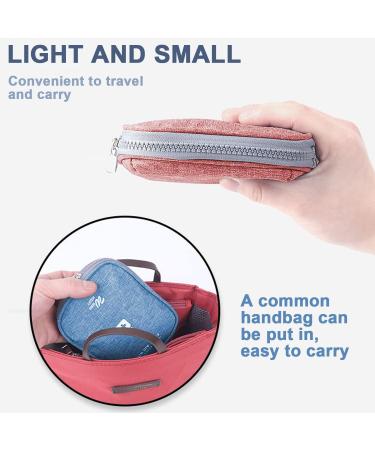 Rnhdly 2-Piece Travel Pharmacy Bag | Waterproof Mini First Aid Bag for Medication Emergency Essentials | Portable & Compact for Office Travel & Camping - Buy Online on GoSupps.com