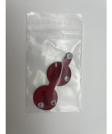 Copter Farm Dog Brand Bag | Engraved Leather Dog Collar | Customizable Red Round Design | Art & Real Leather - Buy Online on GoSupps.com