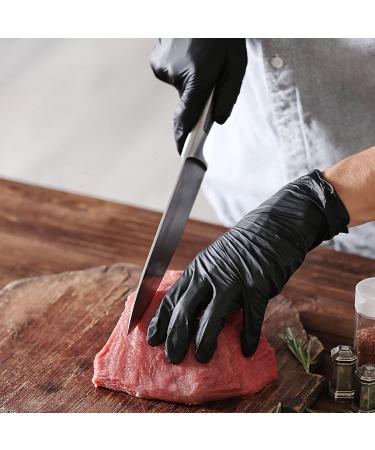 Schneider Black Vinyl Exam Gloves  4 mil  Disposable Latex-Free Plastic Gloves for Medical  Cooking & Cleaning  100-ct Box Large (Pack of 100) 100 - Buy Online on GoSupps.com