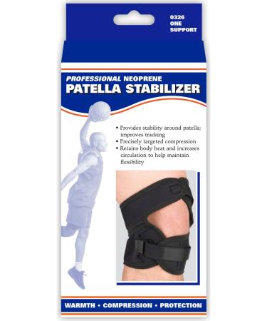 OTC Patella Stabilizer Kneecap - Neoprene Support Brace Medium Size Black | International Shipping Available - Buy Online on GoSupps.com