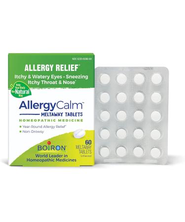 Boiron AllergyCalm 120 & 60 Count Tablets for Allergy Symptom Relief of Sneezing Runny Nose Itchy Eyes or Throat - Buy Online on GoSupps.com