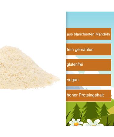 Buy Almond Flour 1kg - Gluten-Free Finely Ground from Blanched Almonds - High Protein Natural Flour for Baking - Nut Fox - Buy Online on GoSupps.com