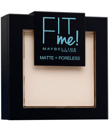 Maybelline New York Fit Me Matte & Poreless Compact Powder for Normal to Oily Skin - 100 Golden Ivory - 9 g