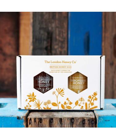 Blossom Honey Duo Gift Set: Shropshire Creamed & Oxfordshire Summer - Buy Online on GoSupps.com