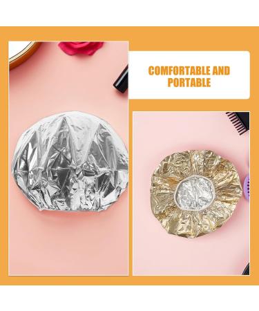 CLISPEED Lot de 9 Bonnets Chauffants en Aluminium pour Cheveux Bonnet Vapeur Thermique Argent et Dor Taille Unique lastique Soin Profond Capillaire pour Masque et Cheveux Domicile - Buy Online on GoSupps.com