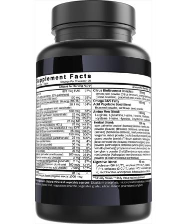 Best Naturals Day-to-Day Men's Multivitamin Food Based Supplement with Vitamin A L-Arginine L-Glutamine L-Lysine- 90 Tablets - Buy Online on GoSupps.com