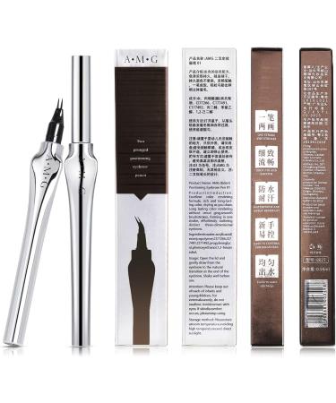 DAGEDA Double Tip Lower Eyelash Pencil Microblading Liquid Eyeliner Brow Pencil Waterproof Long-Lasting Eye Liner Bottom Lashes Pen Extra Fine 3D Lower Lash Liner for Makeup 02 Light Brown - Buy Online on GoSupps.com