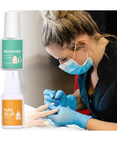 Nail Remover for Broken Nails - Fast Drying Long Lasting Strong Hold Gel Nail Glue with Remover | for Repairing Decorating Manicures Broken Nails Artificial Nails Women Girls Beginners - Buy Online on GoSupps.com
