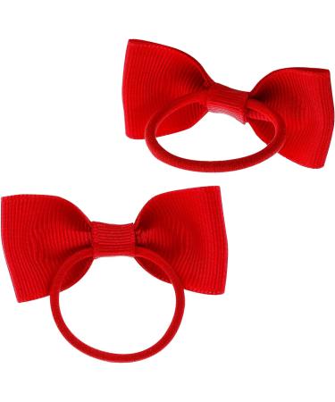 Molain 10PCS Baby Rubber Bands Red Nylon Bows Head Wraps - Hair Ties for Easter, Cheerleading & Cosplay - Buy Online on GoSupps.com