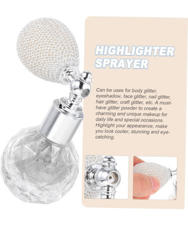 POPETPOP 2 Pcs Body Air Bag Powder Face Highlighter Glitter Dust Spray Powder Glitter Bottle Bride Cosmetic Silverx2pcs mediumx2pcs - Buy Online on GoSupps.com