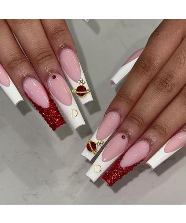 Shop 3D Metallic Gold & Silver Letters Nail Art Stickers - Self-Adhesive Alphabet Decals for DIY Manicure - 8 Sheets for Women & Girls - Buy Online on GoSupps.com