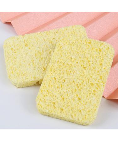40pcs Natural Wood Pulp Cotton Sponge Dishwashing Pot Brush Cleaning Brushes Household Cleaning Tools for Kitchen - Buy Online on GoSupps.com