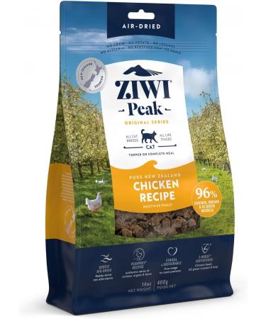 ZIWI Peak Air-Dried Cat Food  All Natural, High Protein, Grain Free & Limited Ingredient with Superfoods Chicken 14 Ounce (Pack of 1)