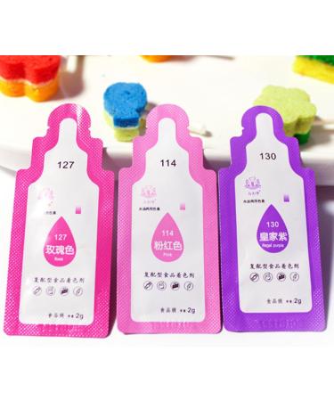 12 Color 2g Per Bag Oily Food Colouring Suitable for Cake Decoration Cream Desserts Biscuits Or Other DIY Crafts Oily Food Colouring - Buy Online on GoSupps.com