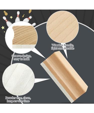 Chivao 2 Pcs Bowling Slide Stones with Velvet Bags - Wood Handle | Easy Rub on Soles - Black - Buy Online on GoSupps.com