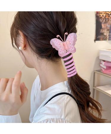 Telephone Wire Hair Bands Braided Hair Ties Lovely Elastic Telephone Wire Hair Ties For Daily Wear Festive Seasons & Parties Children Girls Women Purple - Buy Online on GoSupps.com