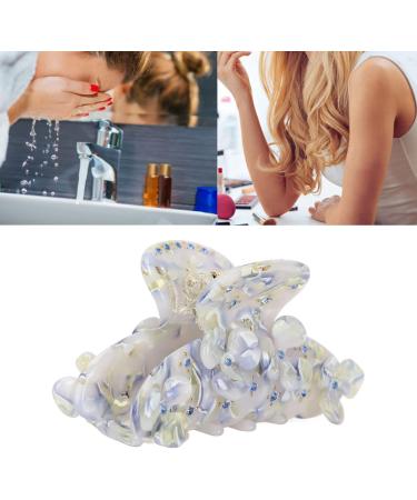 HUSHUI Hair Claw Clips Non Slip Flower Claw Clips Elegant Flower Design Spring Claw Clip for Women and Girls Thin Thick Hair (Light Blue) - Buy Online on GoSupps.com