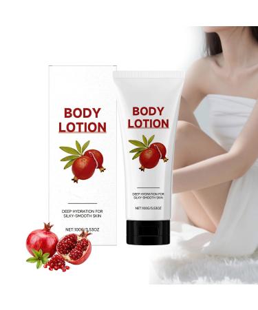 ZLHHRZJX Pomegranate Body Lotion Hand Cream Face and Body Cream with Pomegranate - Intensive Moisturizing Lotion for All Skin Types Shea Body Butter with Pomegranate Scent Moisturizing Care (1 PCS)