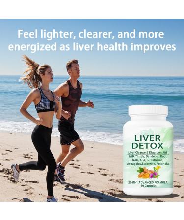 NutraPure Liver Cleanse Detox & Repair Capsules 20-in-1 Liver Detox Supplement with Dandelion Root Turmeric Milk Thistle Artichoke Leaf for Liver Cleanse & Digestion Aid Health 60 Capsules - Buy Online on GoSupps.com