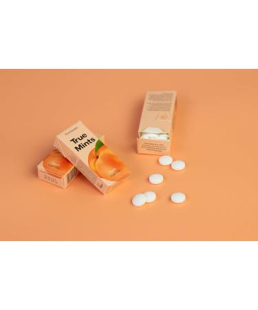 True Mints Set of 6 - Peach Vegetable & Sugar-Free Pastilles | 78g | International Shipping - Buy Online on GoSupps.com