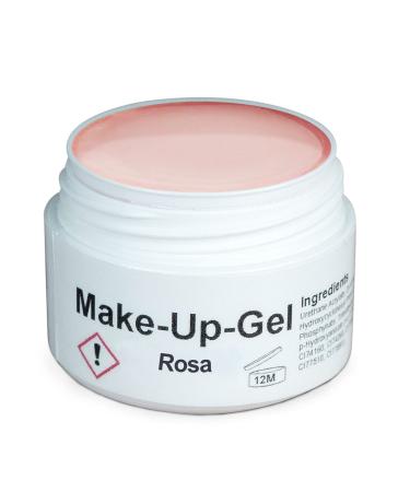 GS-Nails UV Make-up Gel camouflage for nail art & nail design-5 ml of hardening cover gel-self-smoothing nail gel-pink (1 Pack) pink
