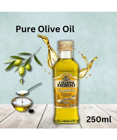 Filippo Berio Olive Oil Pick N Mix - Choose From Bottle with 3 Flavours | Balsamic Vinegar of Modena Extra Virgin and Pure for Salad Dressings & Cooking Olive-Oil - Pack of 2 x 250ml - Buy Online on GoSupps.com