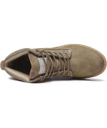 ANJOUFEMME Women's Hiking Snow Winter Boots 9 - Khaki | Waterproof & Stylish - Buy Online on GoSupps.com