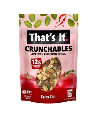 Crunchables Apple Spicy Chili Plant-Based Protein Snack Mix (4 Pack) | Gluten-Free & Crunchy - Ideal Salad & Yogurt Topper - Buy Online on GoSupps.com