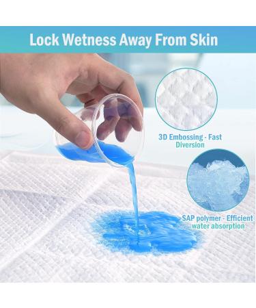 Rocinha Diaper Changing Pad Liner 24x17 Inches, Super Soft Disposable Pads for Baby, 50 PCS White - Ideal for Changing Table and Bed - Buy Online on GoSupps.com